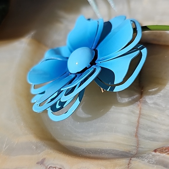 VINTAGE 1970S Flower Brooch 🌼 - Picture 3 of 12